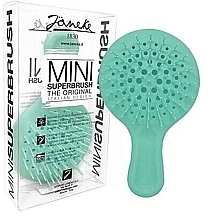 ПОДАРОК! Расческа для волос, мятная - Janeke Superbrush Mini Silicon Line — фото N1