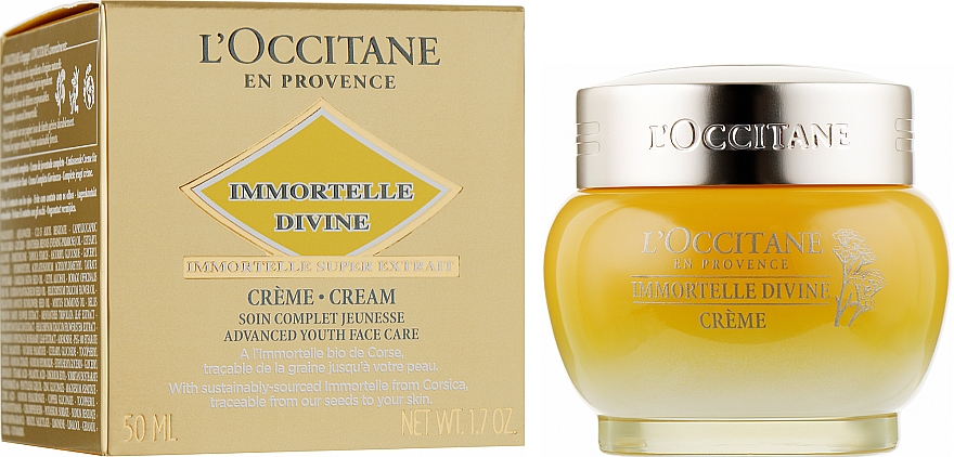 Крем для обличчя "Божествений безсмертник" - L'occitane Immortelle Divine Moisturizer Cream — фото N2
