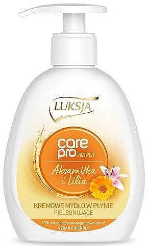 Жидкое мыло "Бархатцы и лилия" - Luksja Care Pro Tagetes and Lily Soap — фото N1