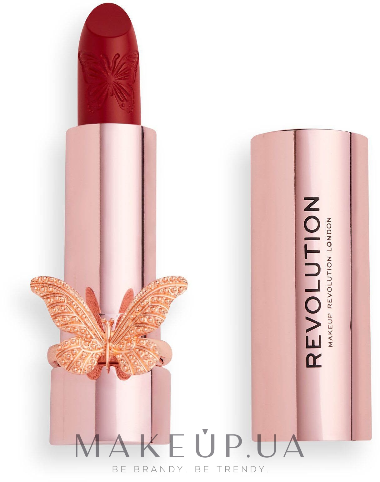 Помада для губ - Makeup Revolution Precious Glamour Butterfly Velvet Lipstick — фото So Hollywood