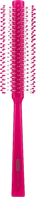 Щетка массажная круглая, розовая - Titania — фото N3