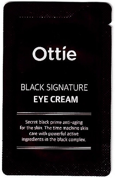 Крем премиальный с муцином черной улитки - Ottie Black Signature Cream (пробник) — фото N1