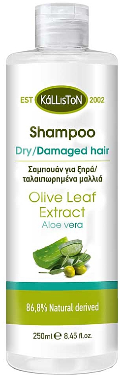 Шампунь для сухого й пошкодженого волосся з алое вера - Kalliston Shampoo for Dry Damaged Hair with Aloe Vera — фото N1