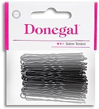 Шпильки для волос, черные 5 см, 50 шт - Donegal Hair Grips — фото N1