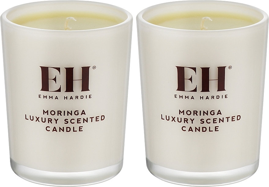 Набір з двох ароматичних свічок з морингою - Emma Hardie Moringa Luxury Scented Candle Duo (candle/2x75g) — фото N2