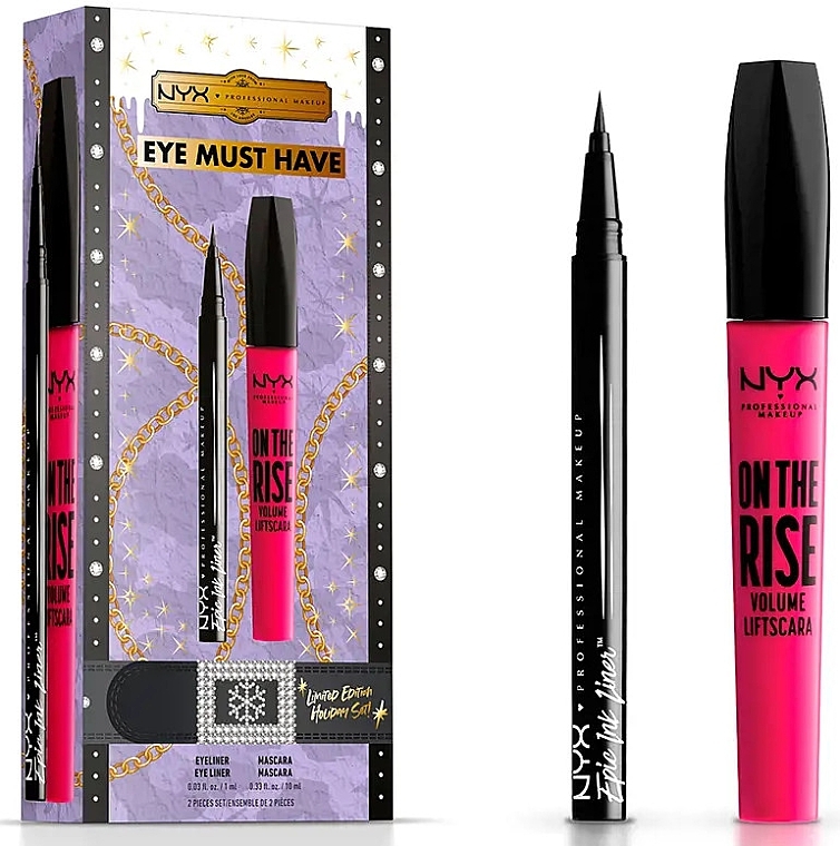 Набор - NYX Professional Makeup Eye Must Have (eye/liner/1ml + mascara/10ml) — фото N1