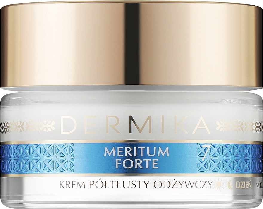 Питательный крем для сухой и очень чувствительной кожи лица - Dermika Meritum Forte 