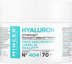 Крем-лифтинг против морщин с гиалуроновой кислотой 70+ - Mincer Pharma Hyaluron Acid Face Cream — фото N1