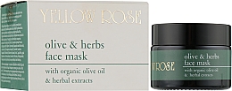 Маска для лица с оливковым маслом и растительными экстрактами - Yellow Rose Face Mask — фото N2