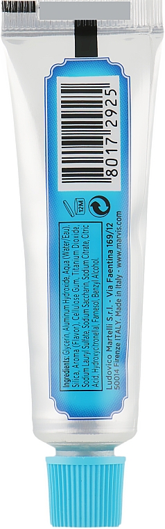 Зубна паста "Морська М'ята" - Marvis Aquatic Mint (міні) — фото N2