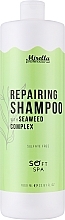 Безсульфатний шампунь з комплексом морських водоростей для відновлення волосся - Mirella Professional Soft SPA Repairing Shampoo — фото N1