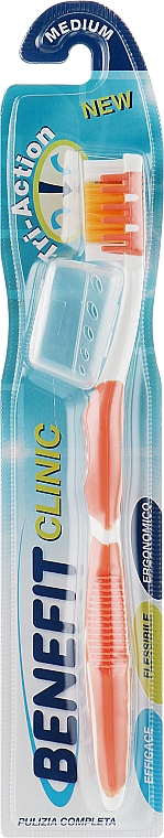 Triple Action Toothbrush, orange - Mil Mil Benefit — фото N1