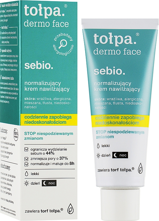 Матирующий крем для лица - Tolpa Dermo Sebio Face Cream — фото N2