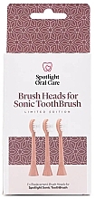Сменные насадки для электрической зубной щетки, розовое золото - Spotlight Oral Care Sonic Head Replacements In Rose Gold — фото N1