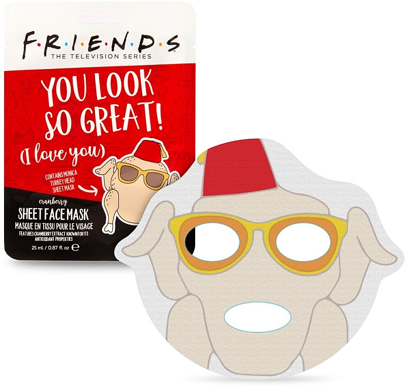 Маска для обличчя "Індичка" - Mad Beauty Friends Turkey Face Mask — фото N2