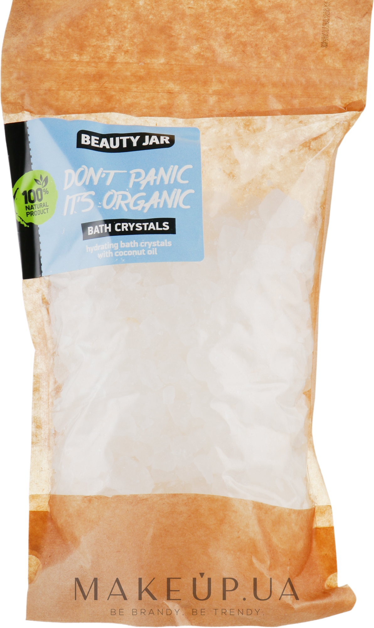 Зволожувальні кристали для ванни, з кокосовим маслом "Do not Panic it's Organic" - Beauty Jar Bath Crystals — фото 600g
