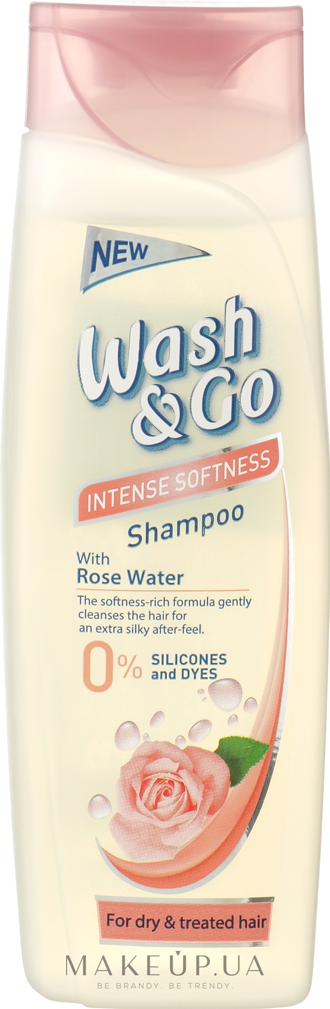 Шампунь з рожевою водою для інтенсивного пом'якшення волосся - Wash&Go — фото 200ml