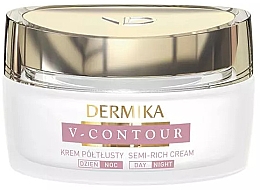 Парфумерія, косметика Відновлювальний крем для обличчя - Dermika V-Contour Cream 60+