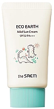 Парфумерія, косметика М'який сонцезахисний крем для обличчя - The Saem Eco Earth Mild Sun Cream SPF 32 PA+++