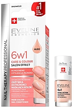 Кондиционер для ногтей 6 в 1 - Eveline Cosmetics Nail Therapy Professional 6 in 1 Care & Color — фото N1