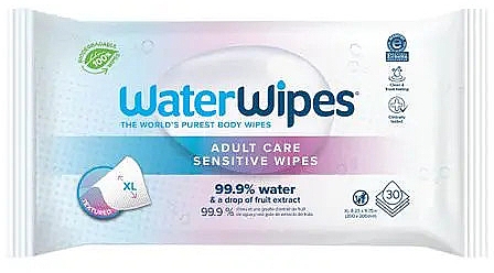 Влажные салфетки для чувствительной кожи - WaterWipes Adult Care Sensitive Wipes — фото N1