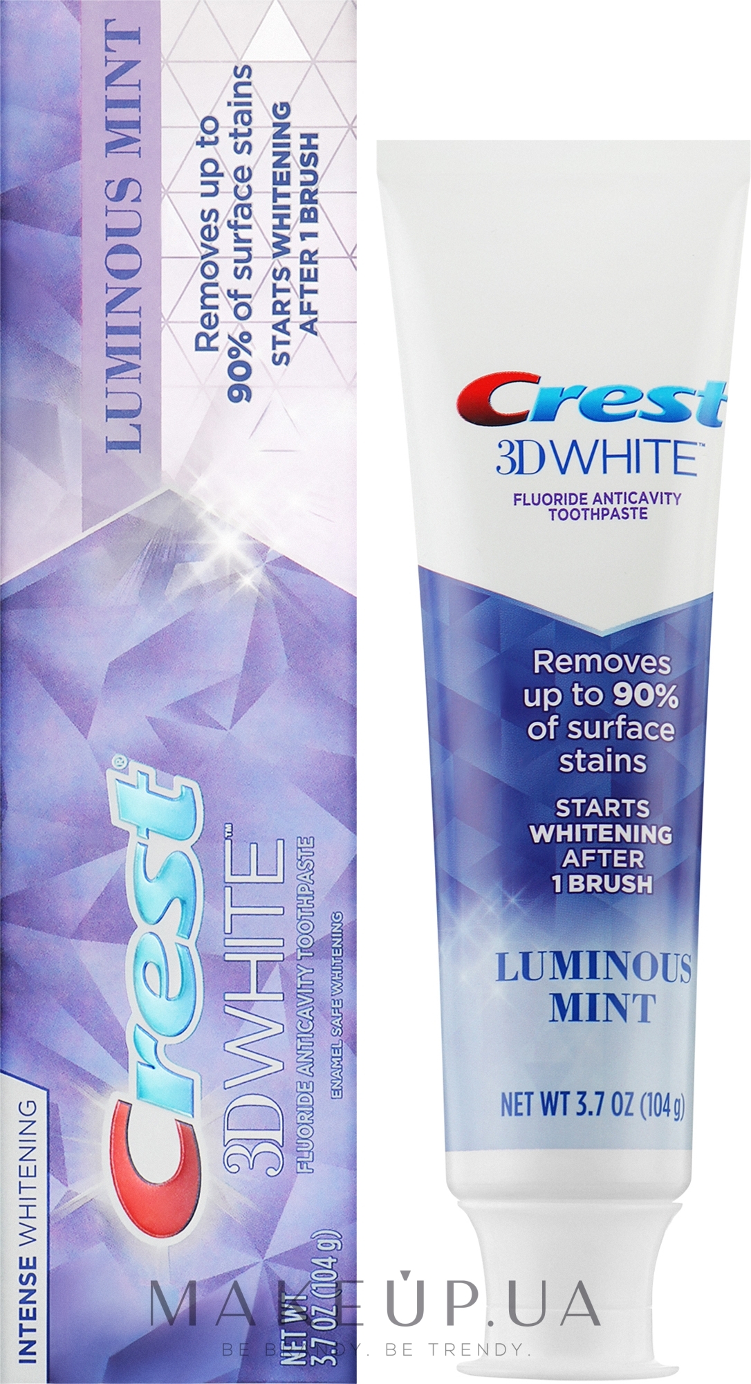 Зубная паста - Crest 3D White Luminous Mint — фото 104g