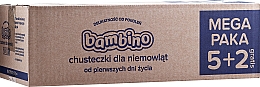 Детские влажные салфетки, 7x63шт - Bambino Wipes — фото N3