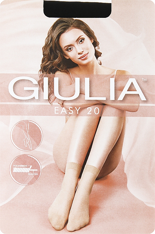Носки "Easy 20" для женщин, nero - Giulia  — фото N1