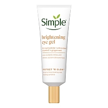 Освітлюючий гель для області навколо очей - Simple Protect N Glow Brightening Eye Gel — фото N1