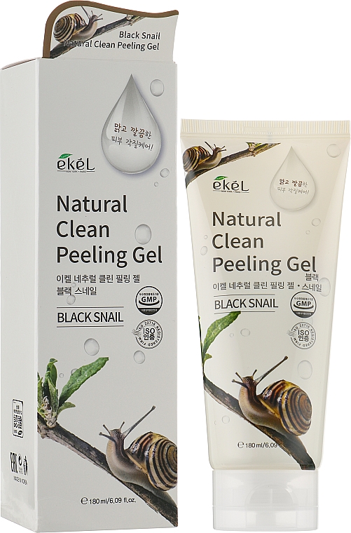 Пилинг-гель для лица "Улиточный муцин" - Ekel Peeling Gel Black Snail — фото N3