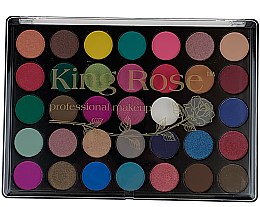 Палетка теней для век, 35 цветов - King Rose Eyeshadow Palette 35D — фото N2