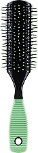Духи, Парфюмерия, косметика Щетка для распутывания волос, 21 см, зеленая с черным - Ampli