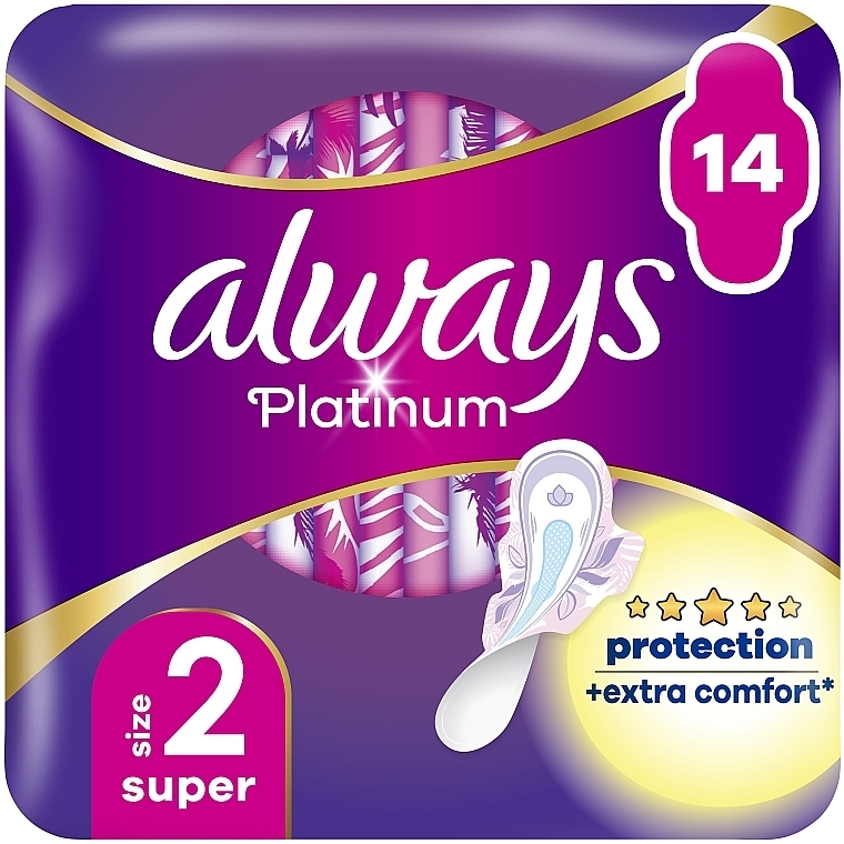 Гигиенические прокладки, 14 шт. - Always Platinum Super Duo — фото N1