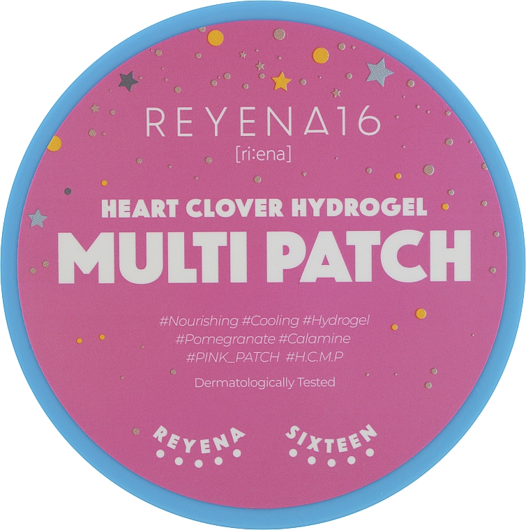 Гідрогелеві патчі з екстрактом граната і каламіном - Reyena16 Heart Flower Hydrogel Multi Patch — фото N1