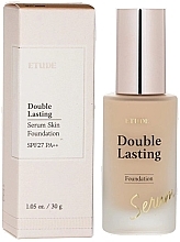 Тональная основа-сыворотка двойного действия - Etude Double Lasting Serum Skin Foundation SPF 27 — фото N1