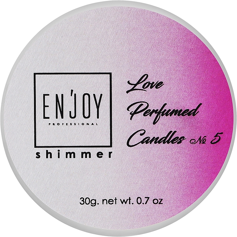 Парфюмированная массажная свеча - Enjoy Professional Shimmer Perfumed Candle Love #5 — фото N1