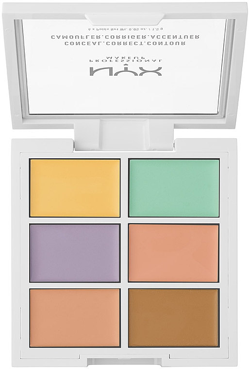 Цветная палитра корректирующих средств - NYX Professional Makeup Color Correcting Palette — фото N2