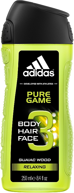 Гель для душу - Adidas Pure Game Hair & Body Shower Gel — фото N1