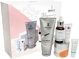 Духи, Парфюмерия, косметика Набор «Восстанавливающий ритуал» - Image Skincare Holiday Renewing Ritual Collection (gel/118ml + filler/28ml + cr/57ml + mask/7ml + serum/7ml + box)