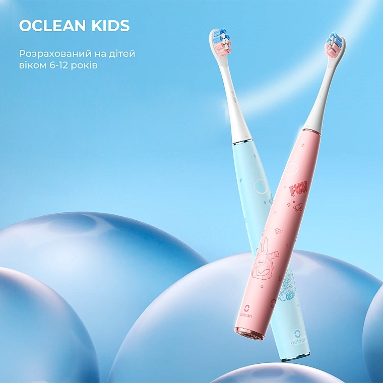 Електрична зубна щітка Oclean Kids Pink, 2 насадки - Oclean Kids Electric Toothbrush Pink — фото N5