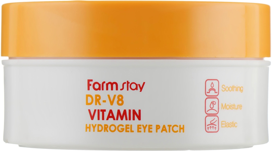 Витаминные патчи для глаз - FarmStay DR-V8 Vitamin Hydrogel Eye Patch  — фото N4