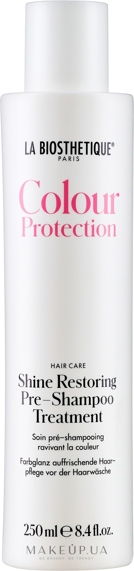 Уход за волосами перед мытьем для освежающего сияния цвета - La Biosthetique Colour Protection Shine Restoring Pre-Shampoo Treatment — фото 250ml