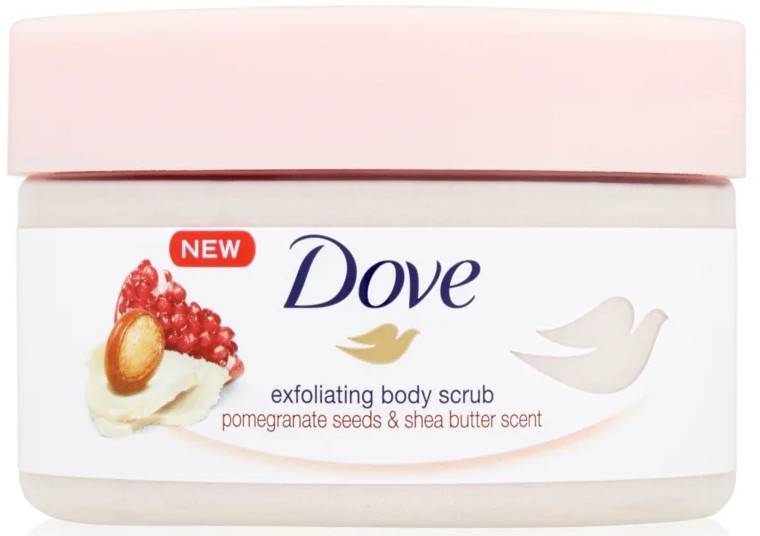 Скраб для тела смягчающий - Dove Exfoliating Body Scrub Pomegranate Seeds & Shea Butter — фото N2
