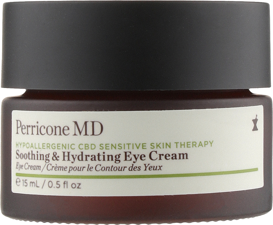 Заспокійливий і живильний крем для очей - Perricone MD Hypoallergenic CBD Sensitive Skin Therapy Soothing & Hydrating Eye Cream — фото N2