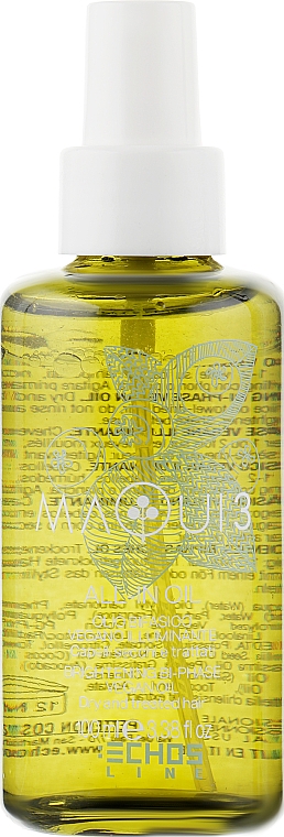 Двофазна веганська олія для блиску волосся - Echosline Maqui 3 Brightening Bi-Phase Vegan Oil — фото N2