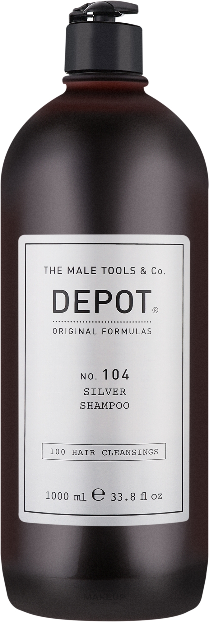 Шампунь для седых и светлых волос - Depot Hair Cleansings 104 Silver Shampoo — фото 1000ml