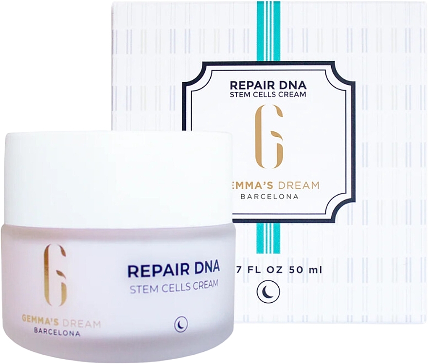 Живильний і відновлювальний нічний крем для обличчя - Gemma's Dream Repair DNA Stem Cells Cream — фото N1