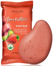 Парфумерія, косметика Відлущувальне мило "Полуниця і лайм" - Oriflame Love Nature Soap