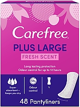 Парфумерія, косметика Щоденні гігієнічні прокладки з легким ароматом, 48 шт. - Carefree Plus Large Light Scent