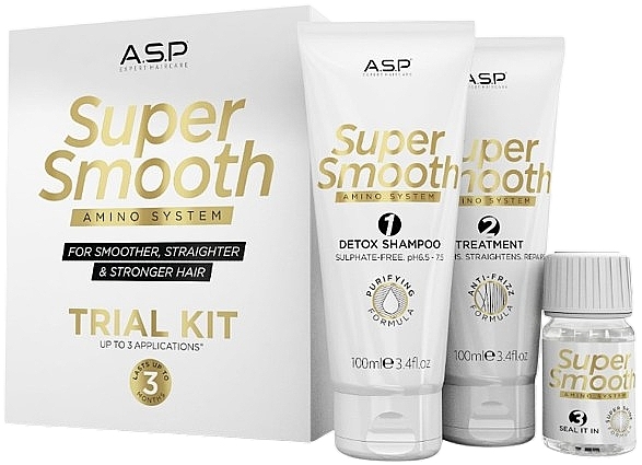 Набор - ASP Super Smooth Amino System Trial Kit (shm/100ml + treatm/100ml + oil/20ml) — фото N1